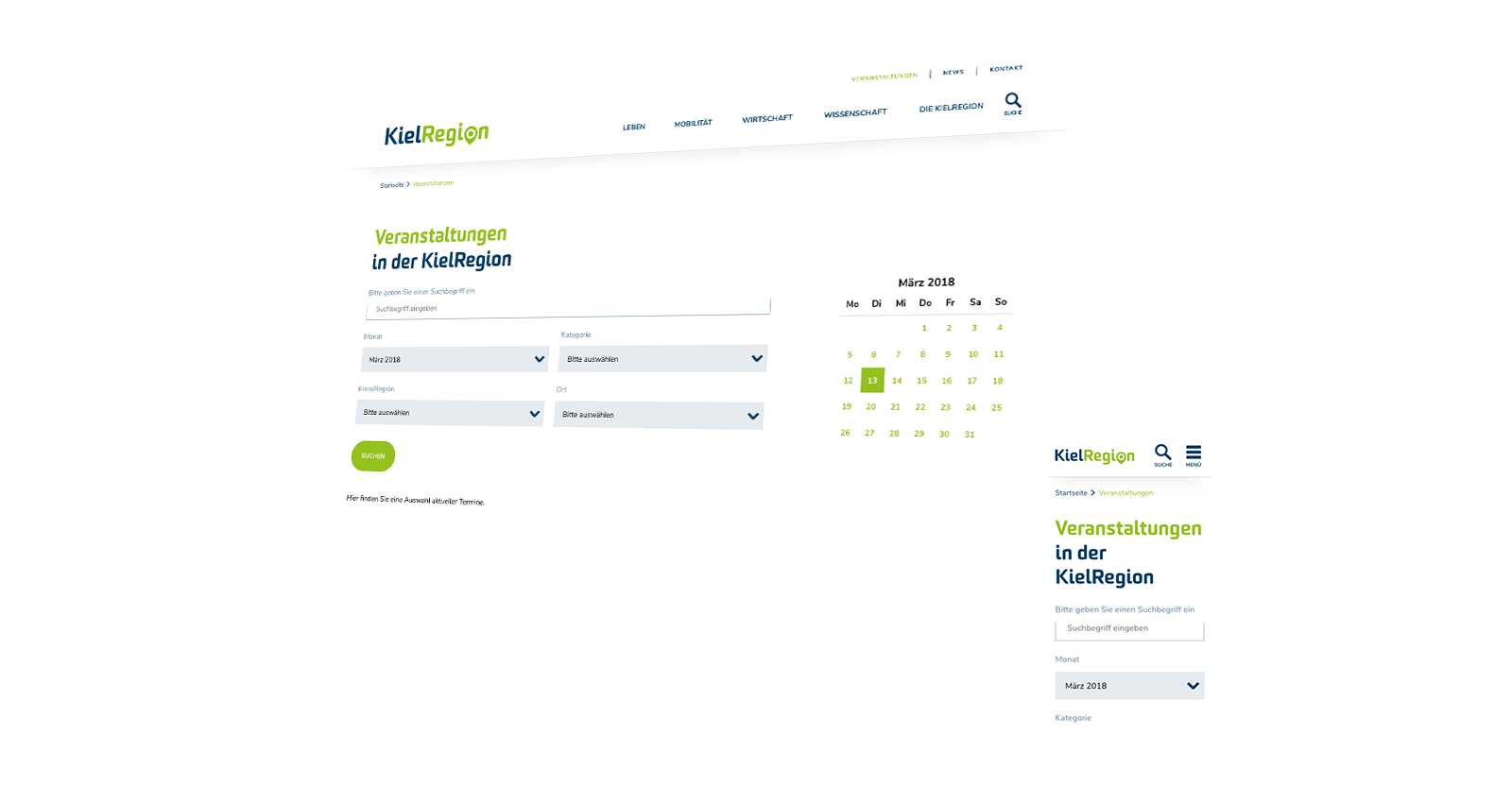 Skizze Kielregion Website