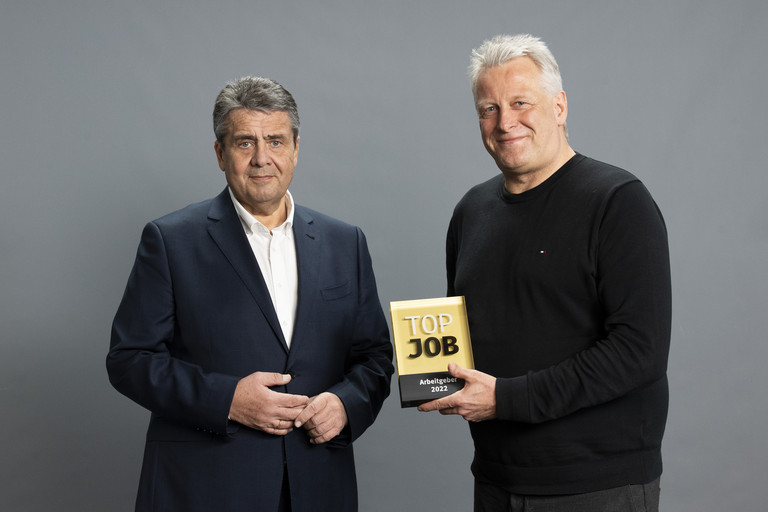 Top Job 2022 Auszeichnungsübergabe mit Sören Mohr